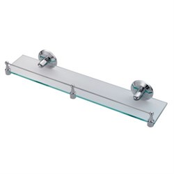 Полка стеклянная с бортиком Wasserkraft Rhein K-6244 - фото 85297