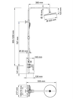 Душевая стойка Wasserkraft A16601 - фото 85332
