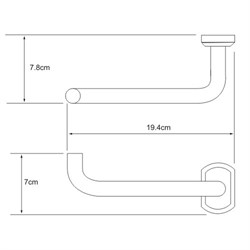Держатель туалетной бумаги, без крышки Wasserkraft Oder K-3096 - фото 85374