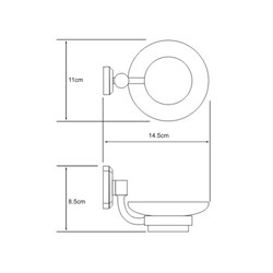 Мыльница стекло Wasserkraft Oder K-3029 - фото 85403