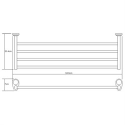 Полка для полотенец Wasserkraft Main K-9211 - фото 85498