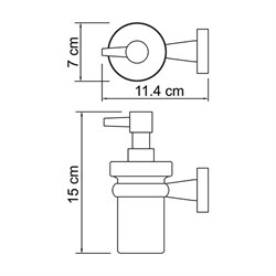 Дозатор жидкого мыла Wasserkraft Lippe K-6599 - фото 85503
