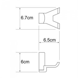 Крючок двойной Wasserkraft Leine K-5023WHITE - фото 85658