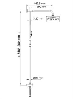 Душевая стойка Wasserkraft A066 - фото 85664