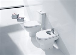 Биде напольное Roca Meridian 357244000 с крышкой - фото 86087