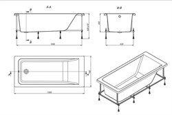 Акриловая ванна Roca Easy 170x70 см - фото 86189