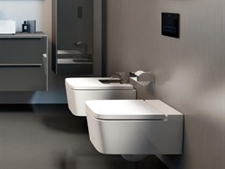 Унитаз подвесной Roca Inspira Square, 346537000 безободковый - фото 87187