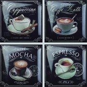 Декор керамич. COFFEE DECOS (SET 4 PCS)
