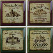 Декор керамич. WINE LABEL DECOS (SET 4 PCS)