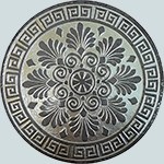 Вставка керамич. DEC.TONDO SILVER