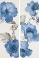 Декор Colourline White/Blue Decoro MLER 22*66.2