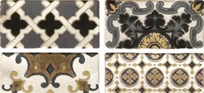 Arezzo Oro Conjunto Комплект декоров из 4 плиток 75х150 мм/75х600 мм