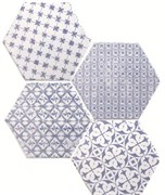 Marrakech Mosaic Azul Hexagon Декор