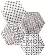 Marrakech Mosaic Negro Hexagon Декор