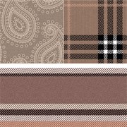 Paisley Marron Cenefa Плита напольная 45х45