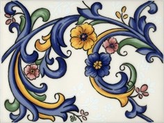 Galan flor Iris Плитка настенная 15x20
