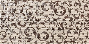 Decor Aris Marron т.-бежевый Декор 25x50