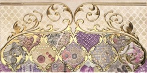 Final Damasco Textil Beige Декор 25x50