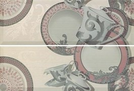 Декор Set (2) Delpha Rosa/Gris 20*60 (отпуск.компл. 2 шт)