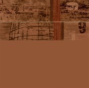 Tabula Tracce Marron Listone Комплект декоров из 4 плиток