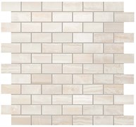 Supernova Onyx Pure White Brick Mosaic 30,5x30,5
