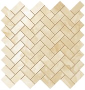 Supernova Onyx Honey Amber Herringbone Mosaic 30,5x30,5