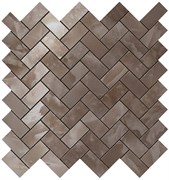 Supernova Onyx Black Agate Herringbone Mosaic 30,5x30,5