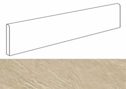 Land Beige Battiscopa 7,2x30