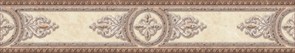 CE1J302 Carrara бордюр беж медальон 8х44