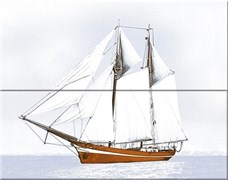 Агат Блю Панно Atlantik 50.5x40.2