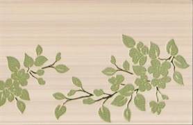Декор Цветы на светлом фисташковый 25x40
