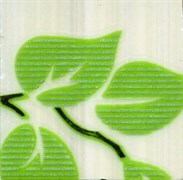 Кубики Цветы на светлом 4.8x4.8 фисташковый