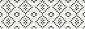 BLACK&amp;WHITE MOSAIC 25X75