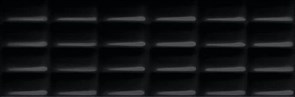 BLACK GLOSSY PILLOW STRUCTURE 25X75