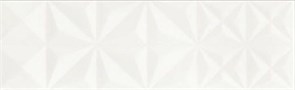 WHITE GLOSSY SQUARES STRUCTURE 25X75