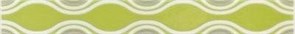 Плитка Vivian Verde Fala бордюр 4.8x40