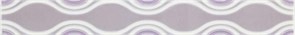 Плитка Vivian Viola Fala бордюр 4.8x40