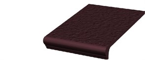 Ступени Natural Brown ступень простая с носиком структурированная 30x33