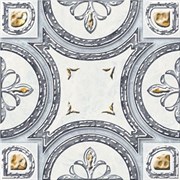 CE6G493 Carrara вставка пол сер медальон 10,7х10,7