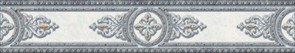 CE1J492 Carrara бордюр сер медальон 8х44