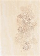 U-TRA-WIC301 Trawertino Beige inserto Muszla 35х25
