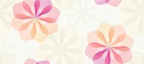 Linea персиковый декор 20*44