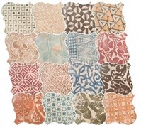 Декор Curvytile Cotto Patchwork Ceramic 26,5х26,5