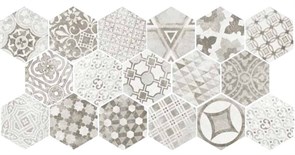 Декор Hexatile Cement Garden Grey 17,5х20
