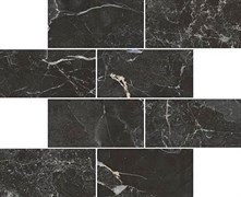 Мозаика Marmori Кирпичная Кладка Сан Лорен Черный (7*14) 35,5х29