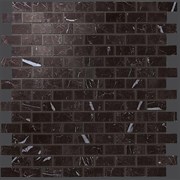 Мозаика MARVEL NERO M. MOSAICO LAPP. BURATTATO, 29,8X29,8