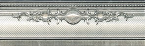 Cenefa Yute Plata-Perla 25*8