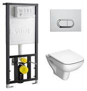 Комплект VitrA S20 9004B003-7204 кнопка хром
