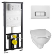Комплект VitrA Arkitekt 9005B003-7211 кнопка хром