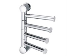 Держатель полотенец 4-е рога, короткие Wasserkraft K-1054